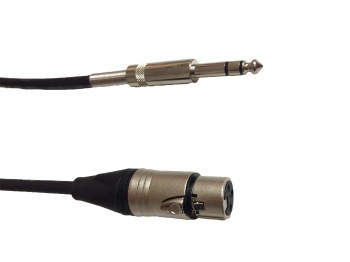 ЗС микрофонный кабель XLR(F) - JACK ECO LINE длина 3 метра