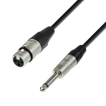 ЗС микрофонный кабель XLR(F) - JACK (mono) KARAOKE LINE длина 2 метра