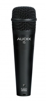 AUDIX f5  Инструментальный микрофон, динамич. гиперкардиоид. 55Гц-15кГц, 2,2mV/Pa, SPL137dB